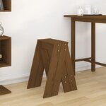 vidaXL Tabourets lot de 2 marron miel 40x40x60 cm bois massif de pin