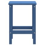 vidaXL Table de jardin Adirondack Bleu marine 38x38x46 cm PEHD