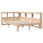 vidaXL Lit bibliothèque sans matelas 120x190 cm bois de pin massif