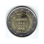 2 euros commune Saint Marin 2012 - Palais du gouvernement.