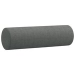 vidaXL Ensemble de canapés 2 Pièces coussins gris foncé tissu