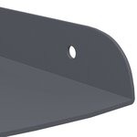 vidaXL Étagère flottante avec étagère 4 Pièces Anthracite 15 x 15 x 2 cm