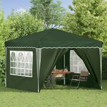vidaXL Tente de fête pop-up 288 x 288 x 245 cm Vert Tissu Oxford