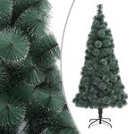 vidaXL Arbre de Noël artificiel avec LED et boules Vert 120 cm PVC PE