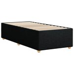 vidaXL Cadre de lit Noir 100x200 cm Tissu