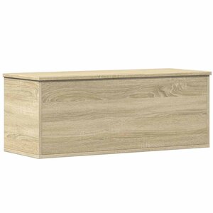 vidaXL Boîte de rangement chêne sonoma 90x35x35 cm bois d'ingénierie
