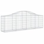 vidaXL Paniers à gabions arqués 6 Pièces 200x30x60/80 cm Fer galvanisé