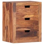 vidaXL Table de chevet 40x30x50 cm Bois massif