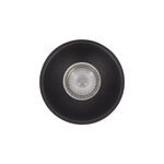 Plafonnier gu10 50w 2700k rond large noir