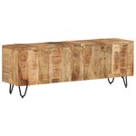 vidaXL Meuble TV 110x30x40 cm Bois massif de manguier