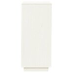 vidaXL Armoire à chaussures Blanc 35x35x80 cm Bois de pin massif