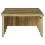 vidaXL Garage pour robot tondeuse Marron 73.5 x 81.5 x 38.5 cm