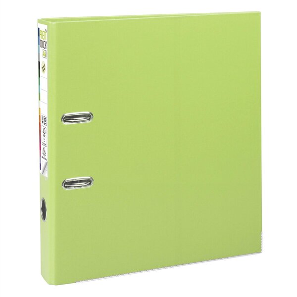 Classeur à levier Prem'Touch int/ext polypropylène - Dos 50mm - A4 maxi - Vert anis x 10 EXACOMPTA