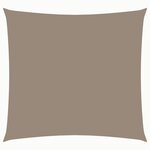 vidaXL Voile de parasol tissu oxford carré 2x2 m taupe
