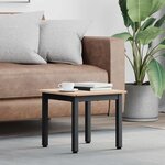 vidaXL Table basse Naturel 40 x 40 x 36 cm Bois de pin massif