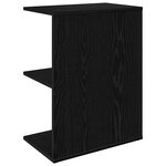 vidaXL Table de chevet chêne noir 46 5x29x61 cm bois d’ingénierie