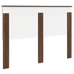 vidaXL Tête de lit Chêne brun 140 cm Bois d'ingénierie