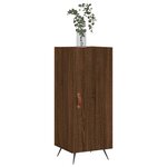 vidaXL Buffet Chêne marron 34 5x34x90 cm Bois d'ingénierie