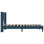vidaXL Cadre de lit avec tête de lit Bleu 90 x 190 cm Velours