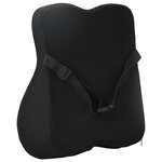 vidaXL Oreiller avec oreiller Réglable Noir 40 x 40 x 11 cm Avec filet