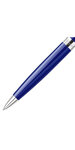 WATERMAN Exception stylo bille, bleu, attributs plaqué argent, recharge bleu M, en écrin