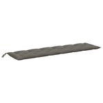 vidaXL Coussins de banc de jardin lot de 2 gris foncé mélangé tissu