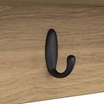 vidaXL Porte-manteau mural chêne artisanal 75 x 16 x 26 cm