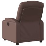 vidaXL Fauteuil inclinable Marron Similicuir