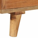 vidaXL Meuble TV bois massif d'acacia avec finition miel 140x30x40 cm