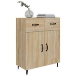 vidaXL Buffet chêne sonoma 69 5x34x90 cm bois d'ingénierie