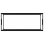 vidaXL Table basse Noir avec verre trempé 120x60x35 cm