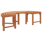 vidaXL Banc d'Arbre 2 Pièces Naturel 160 x 80 x 45 cm