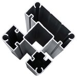 vidaXL Ensemble de panneau de clôture WPC 699x186 cm Noir
