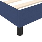 vidaXL Sommier à lattes de lit avec matelas Bleu 80x200 cm Tissu