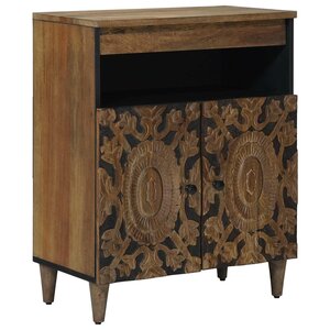 vidaXL Buffet Marron 60 x 33 5 x 75 cm Bois de mangue massif