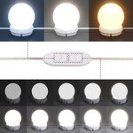 vidaXL Coiffeuse avec LED chêne fumé 80x41x134 5 cm