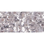 Sequins Argenté Ø 6 mm Bombés Boite 6 g Lavable