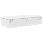 vidaXL Étagère murale avec tiroirs blanc 80x34x17 cm bois d'ingénierie