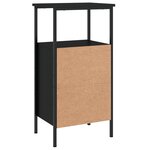 vidaXL Table de chevet noir 41x31x80 cm bois d’ingénierie