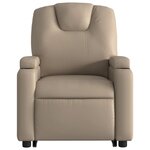 vidaXL Fauteuil inclinable électrique cappuccino similicuir