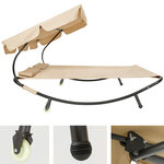 Tectake Transat 2 places - beige