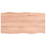 vidaXL Dessus de table bois massif traité bordure assortie
