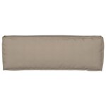 vidaXL Set de coussins de palette 2 Pièces Taupe 120 x 40 x 8 cm