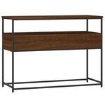 vidaXL Table console chêne marron 100x40x75 cm bois d'ingénierie