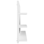 vidaXL Miroir de salle de bain blanc 90x10 5x45 cm bois d’ingénierie