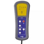 vidaXL Fauteuil électrique de massage Jaune Velours
