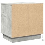 vidaXL Cabinet de chevet avec tiroir Gris béton 50 x 34 5 x 50 cm.