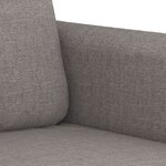 vidaXL Ensemble de canapés 3 Pièces avec coussins Taupe Tissu