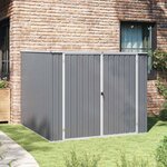 vidaXL Abri de jardin Gris 195x198x159 cm Acier galvanisé
