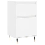 vidaXL Buffets 2 Pièces blanc 40x35x70 cm bois d’ingénierie